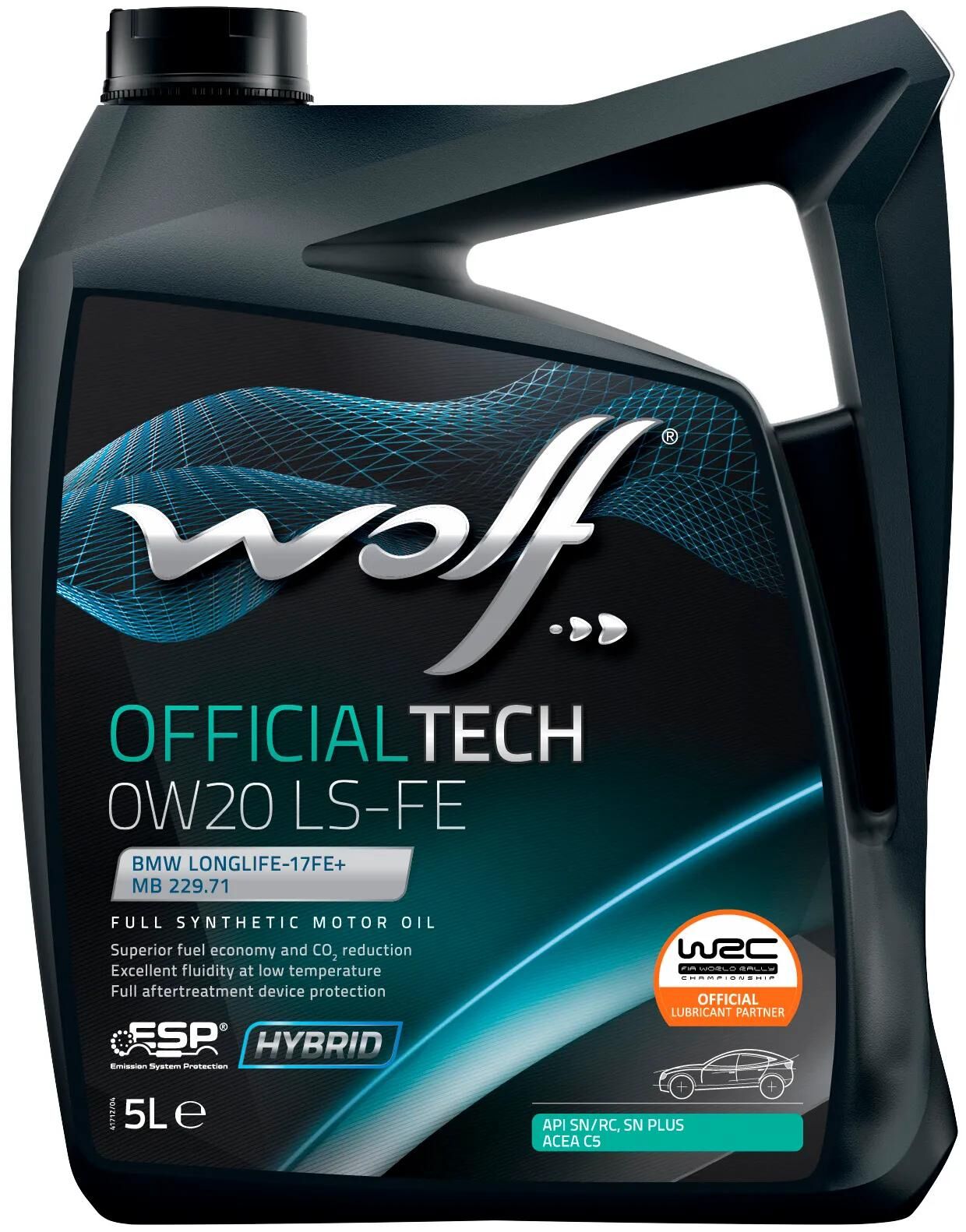 Wolf motoröl officialtech ls fe motoroil 0w20 5l off.tech ls-fe