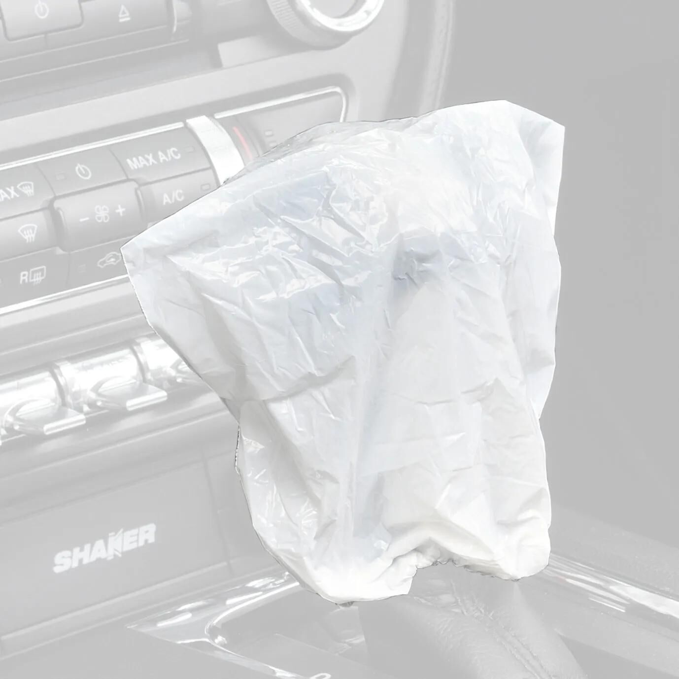 Serwo automotive schaltknaufschoner gear knob cover 500st. white serwo