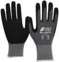 Nitras safety feinstrickhandschuh flexible fit glove size 9 knit gray sw flexible fit