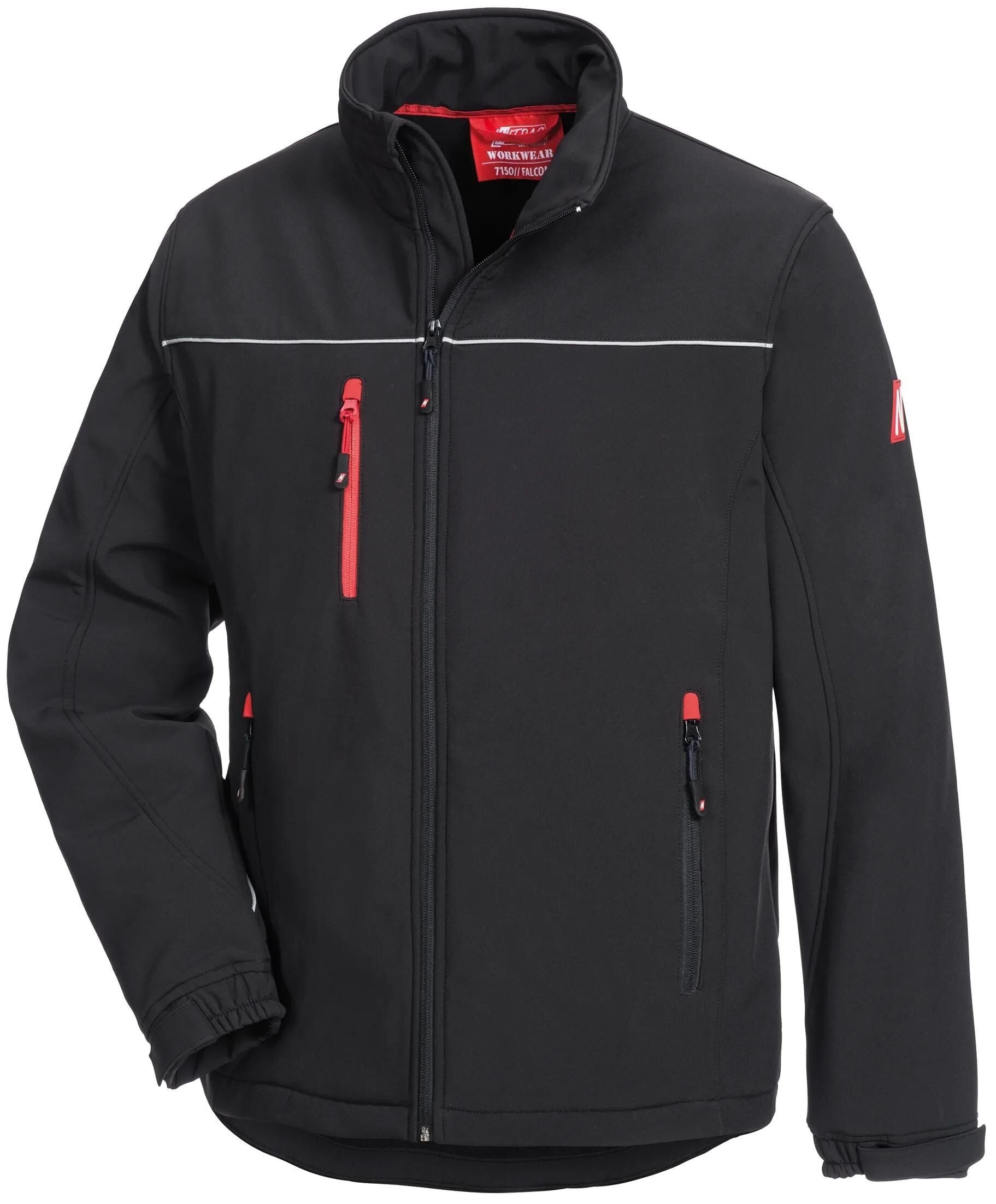 Nitras safety softshelljacke motion tex light softshell jacket gr. m motion tex light black