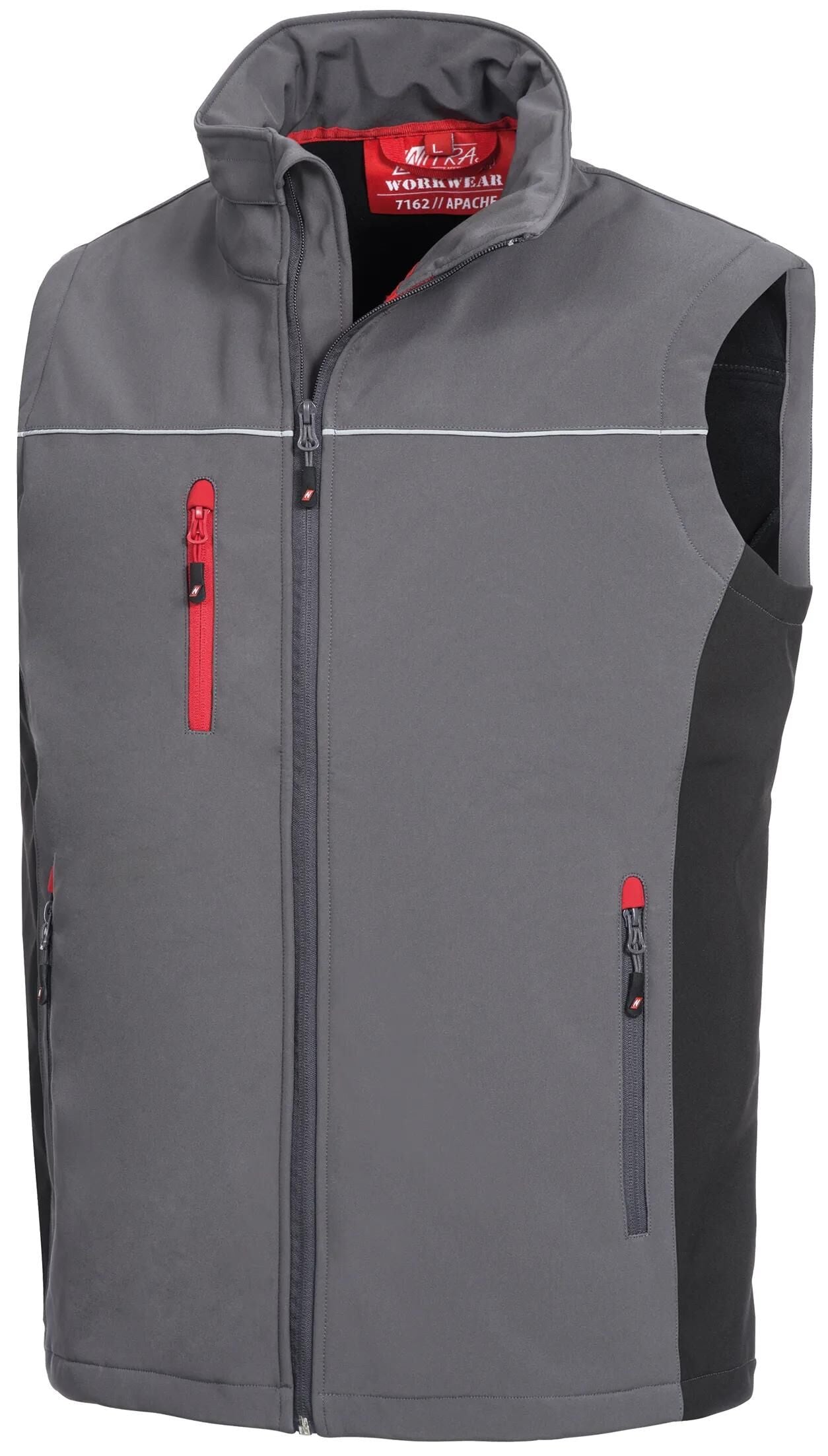 Nitras safety softshellweste motion tex light softshell vest gr. l motion tex light gray sw