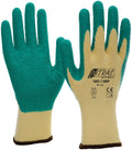Nitras safety latexhandschuh grip latex glove size 8 grip green yellow