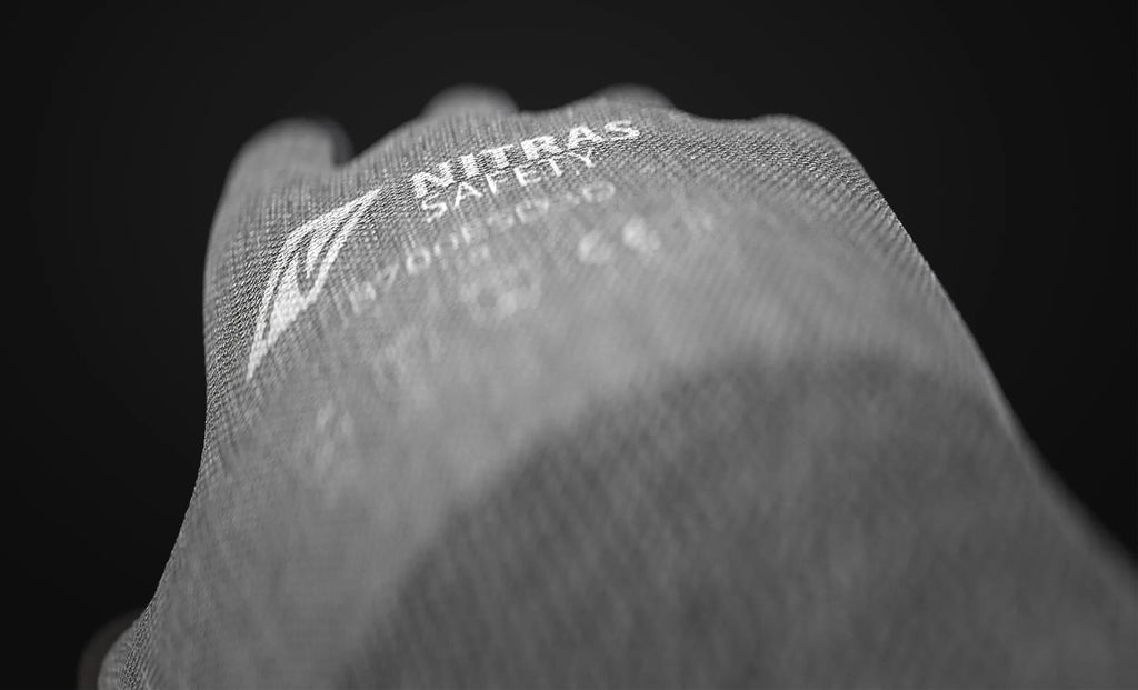 Nitras safety feinstrickhandschuh 8700esd3d glove gray size 7 nitras