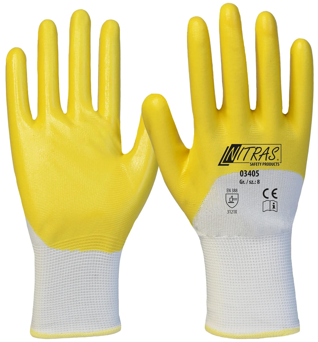 Nitras safety nitrilhandschuh nitrile glove size 8 nitras