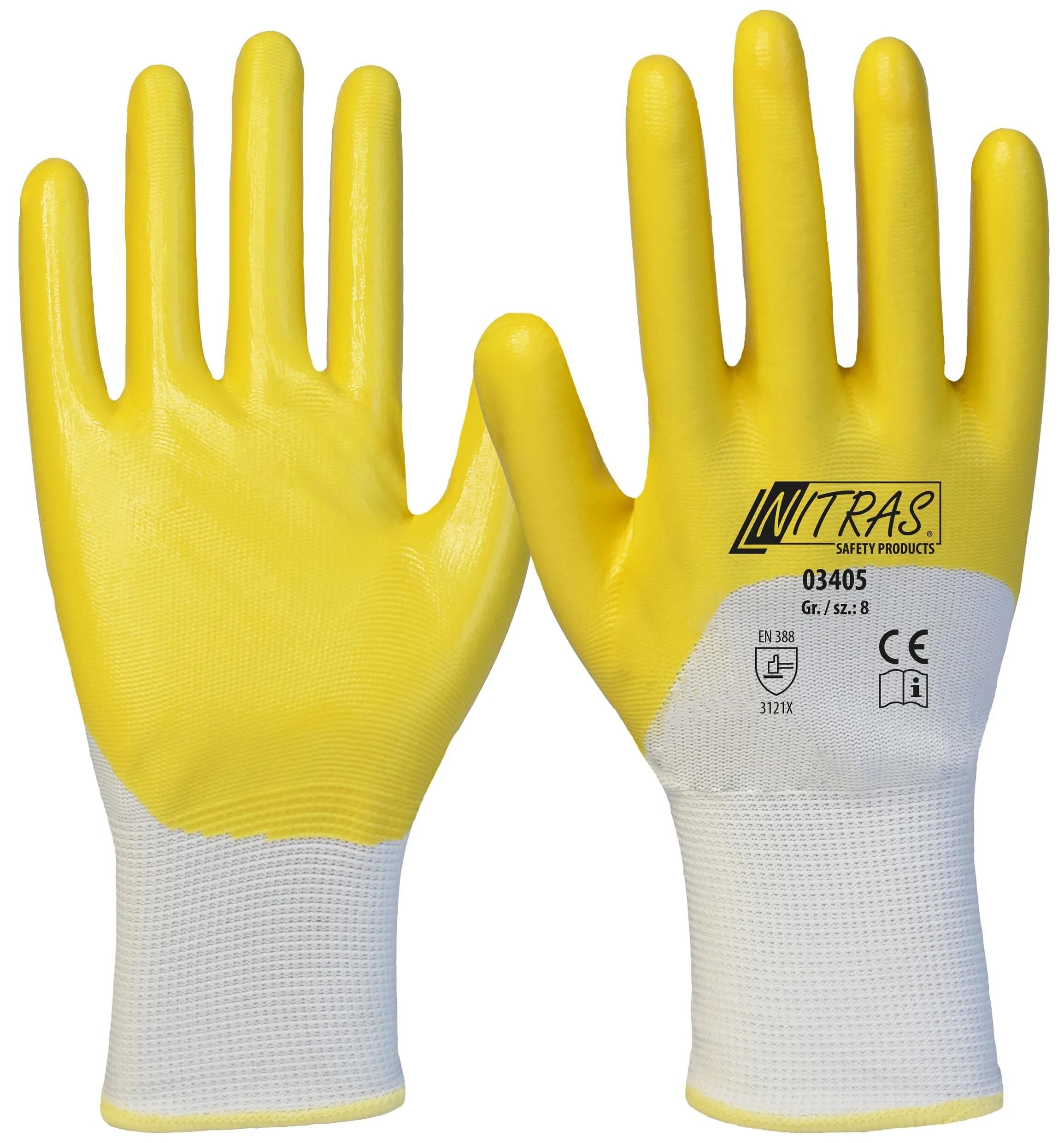 Nitras safety nitrilhandschuh nitrile glove size 9 nitras