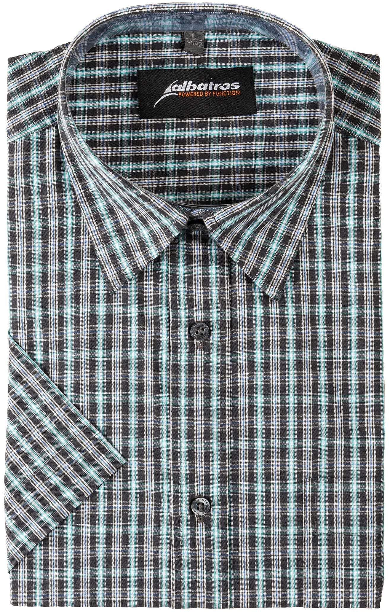 Albatros oberhemd bronze shirts 1 2 sleeve gr. 39 gray-cared