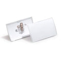 Merkloos sans marque durable naambord click fold met combiklem, kunststof, 25 ve, 54 x 90 mm