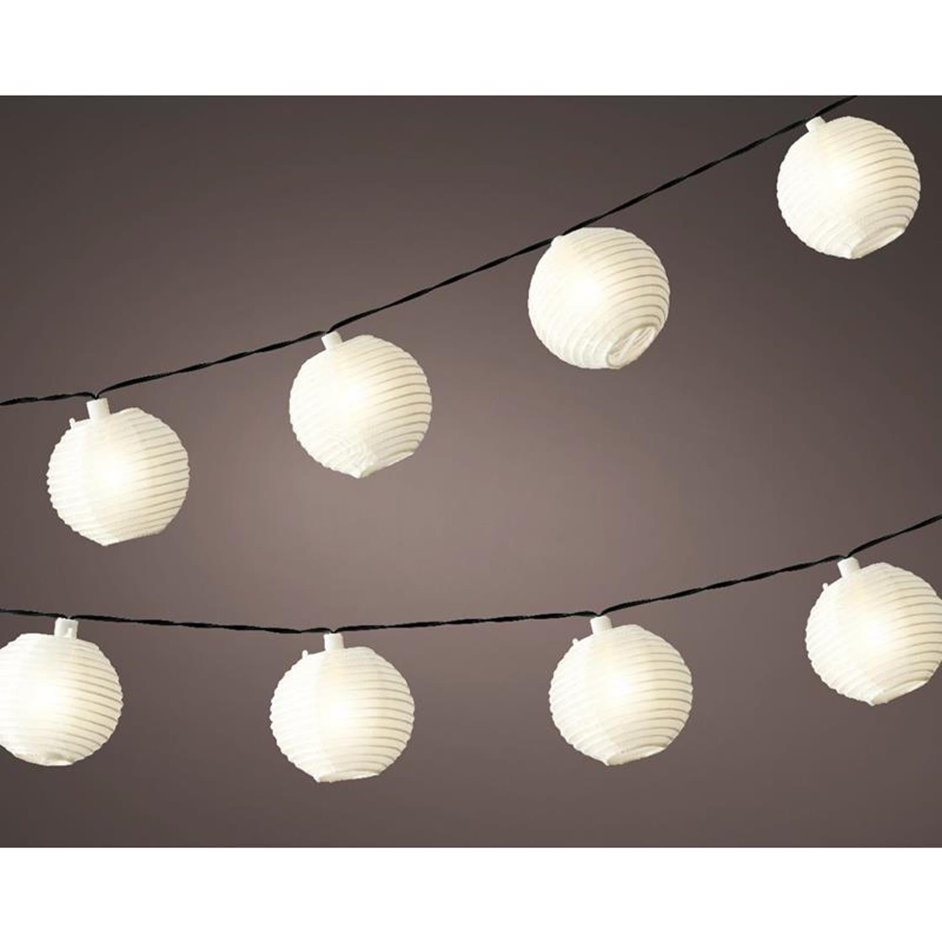 Lumineo led solar lampionnen 10 lampen 450cm