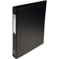 Ringbanden exacompta karton pp 26x32cm rugbreedte 4cm zwart 4-rings d-mechanisme