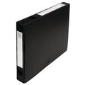 Documentenmap exacompta pp 32x24cm rb 40mm zwart drukknop grijpring eitkethouder