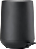 Zone denmark nova pedaalemmer - prullenbak badkamer softclose - afvalemmer klein - toilet badkamer accessoires - kunststof - 5 liter - 29 x 23 cm - zwart