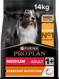 Pro plan medium adult everday nutrition - hondenvoer droogvoer - kip - 14 kg