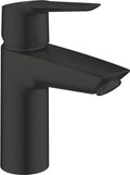 Grohe start wastafelkraan - waterbesparend - lage uitloop - met push-open waste - mat zwart