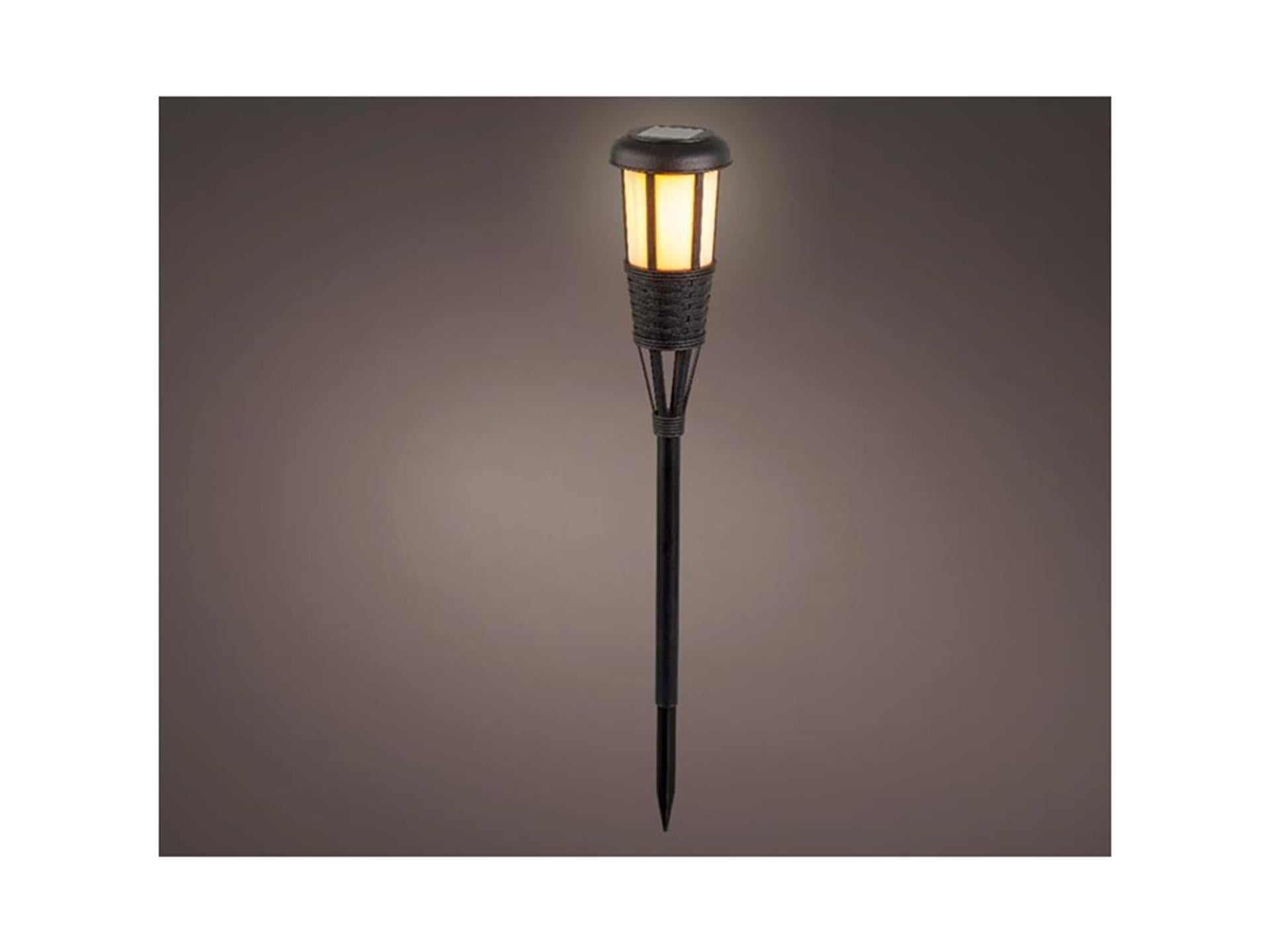 Lumineo led solar fakkel ø10-h61cm