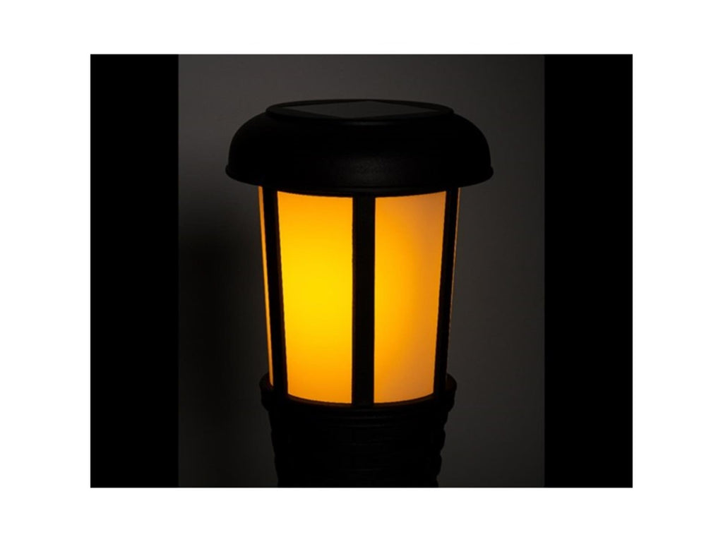 Lumineo led solar fakkel ø10-h61cm met schakellar en 6 uurs timer