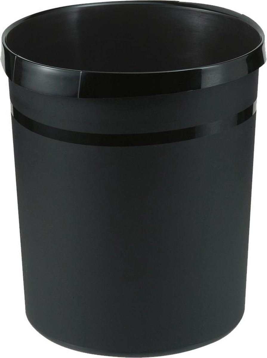 Han papierbak - grip - 18 liter - zwart - hoogwaardig kunststof - ha-18190-13