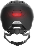 Abus fietshelm smiley 3.0 ace led velvet black m - 50-55 cm - zwart - geschikt voor gebruik op kinderfietsen - 250 g