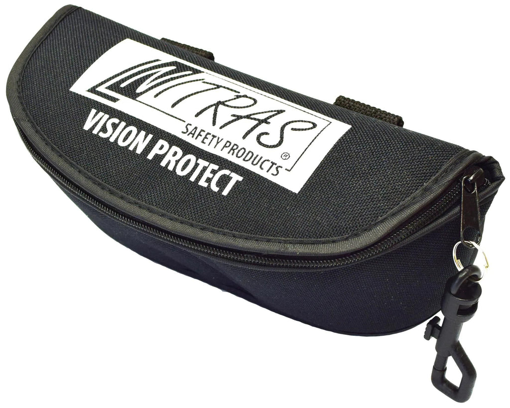 Nitras safety brillenetui glasses case black textile