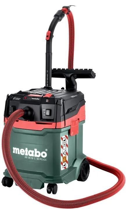 Metabo nass- trockensauger as 36-18 l 30 pc-cc battery vacuum cleaner me as 36-18 l30 pc-cc
