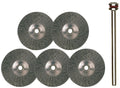 Proxxon stahldrahtrundbürstensatz round brush set steel d=22mm 5 pcs.