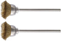 Proxxon topfbürste brushes w.shaft 2pcs d=13mm brass