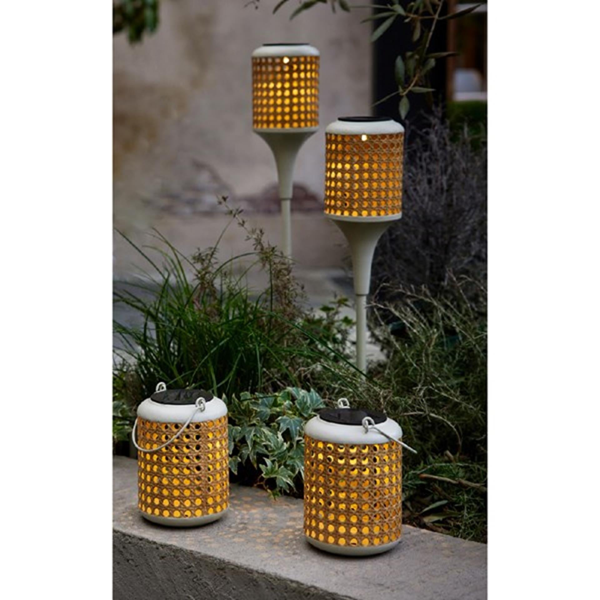 Lumineo led solar light ø10.5-h80cm 4- delig