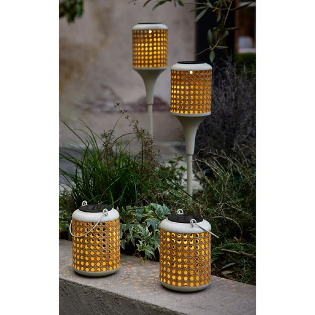 Lumineo led solar light ø10.5-h80cm metaal warmwit