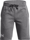 Under armour ua rival fleece shorts jongens sportbroek - grijs