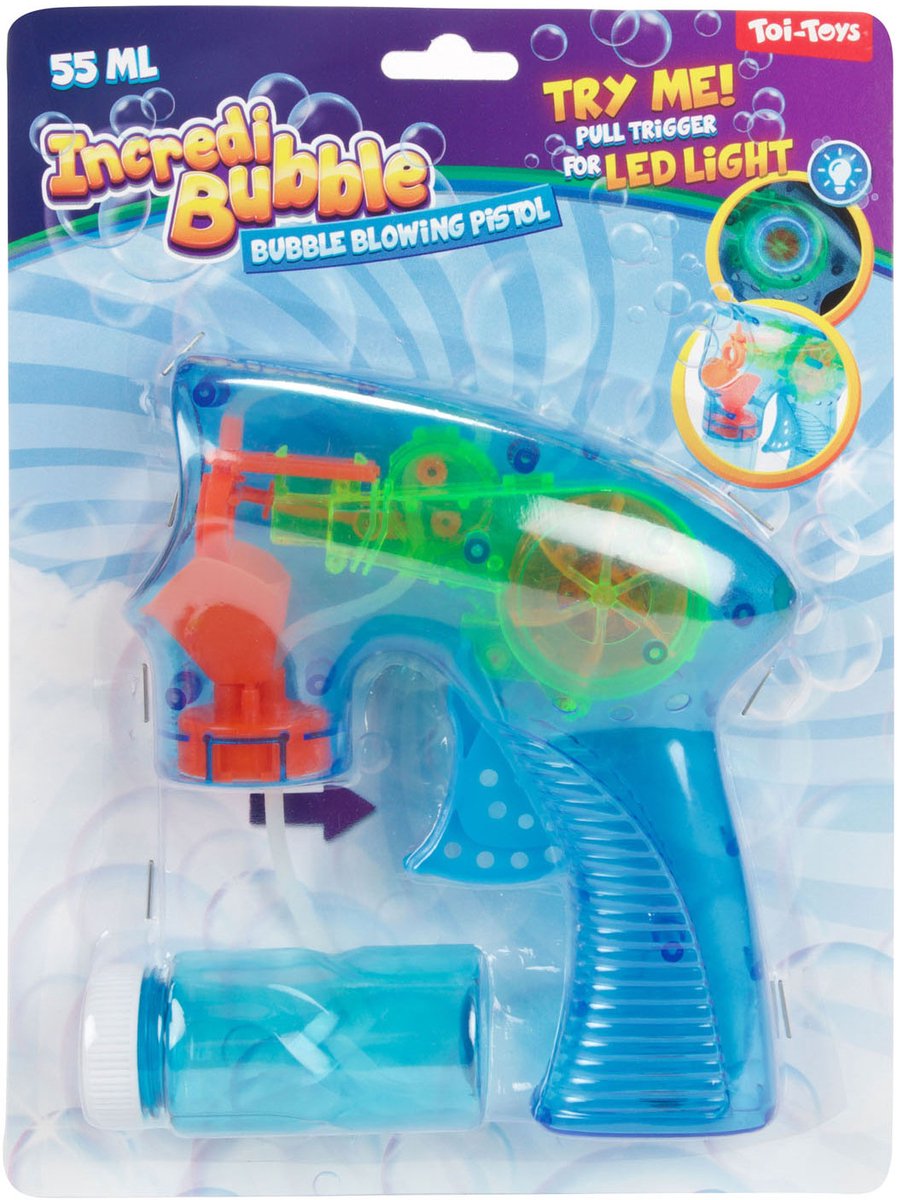 Toi-Toys Incredibubble Seifenblasenpistole mit Licht