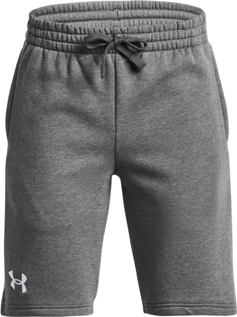 Under armour ua rival fleece shorts jongens sportbroek - grijs 140