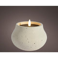 Lumineo led kaars vlameffect dia12cm creme