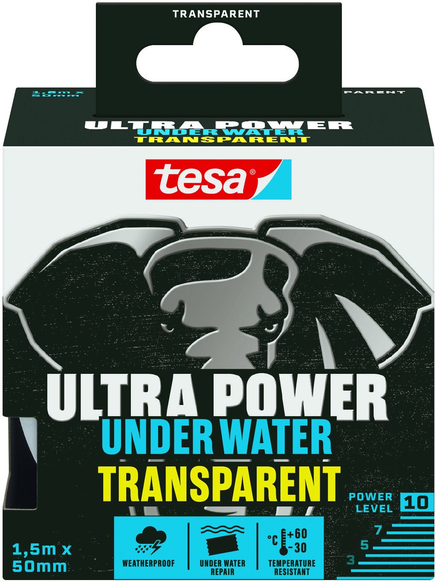 Tesa reperatietape transparant 1,5 m