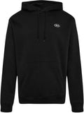 Under armour ua rival flc hoodie-blk heren sporttrui - ultimate zwart - wit m