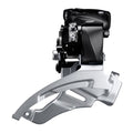 Shimano Umwerfer 3 x 9-fach Altus FD-M2000 – Top Swing – Dual Pull – mit hoher Klemmung – 40 Zähne (63–66°) – Schwarz/Silber
