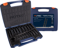 Rotec spiraalborenset 1-10x0.5mm hss 170-delig
