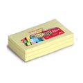 Pergamy q-connect sticky notes 100 vel 7,6x12,7cm geel pak a 12 stuks