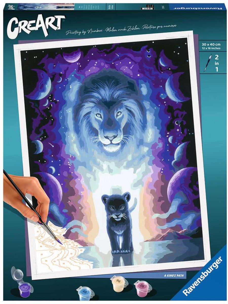 Ravensburger Creart Malen nach Zahlen – Löwe Jojoesart