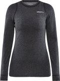 Craft - core wool merino ls tee - thermoshirt - dames - zwart - m