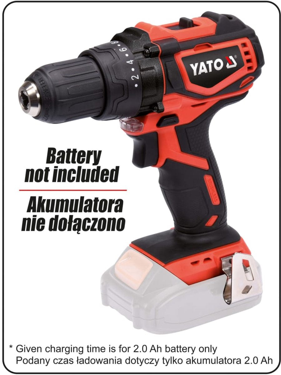 Yato boor borstelloos zonder accu 18 v 42 nm