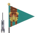 Sicherheitsflagge Pexkids Tigergrün mit Tigerprint