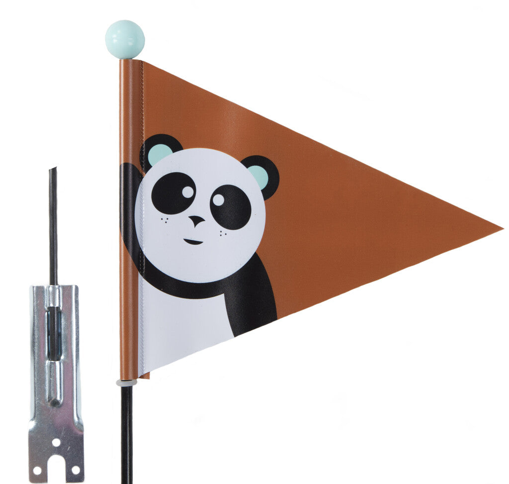 Flagge pexkids Panda braun