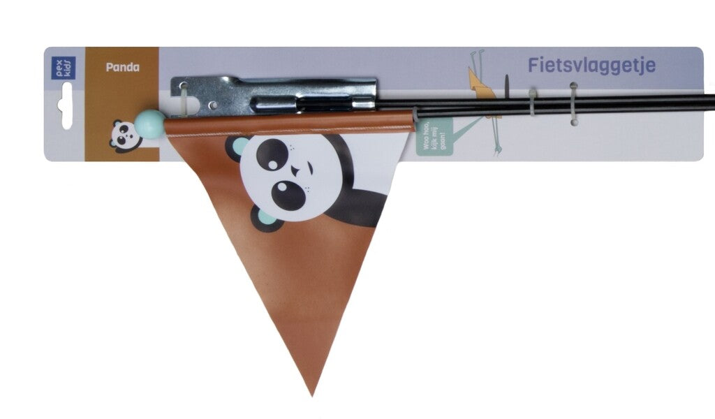 Flagge pexkids Panda braun