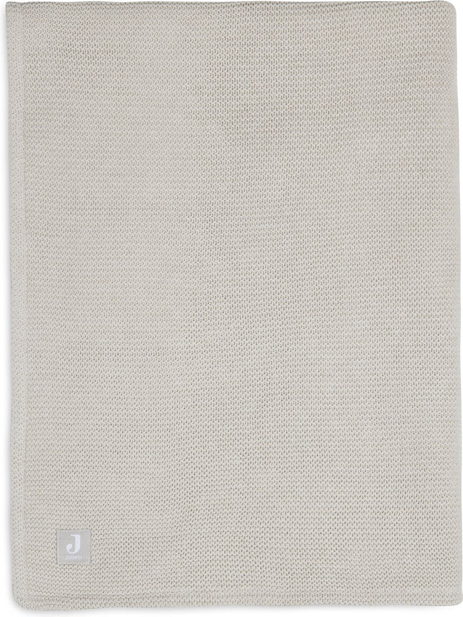 Jollein deken wieg 75x100cm basic knit nougat fleece