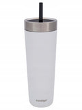 Contigo luxe tumbler 720ml thermosbeker met rietje - zout wit