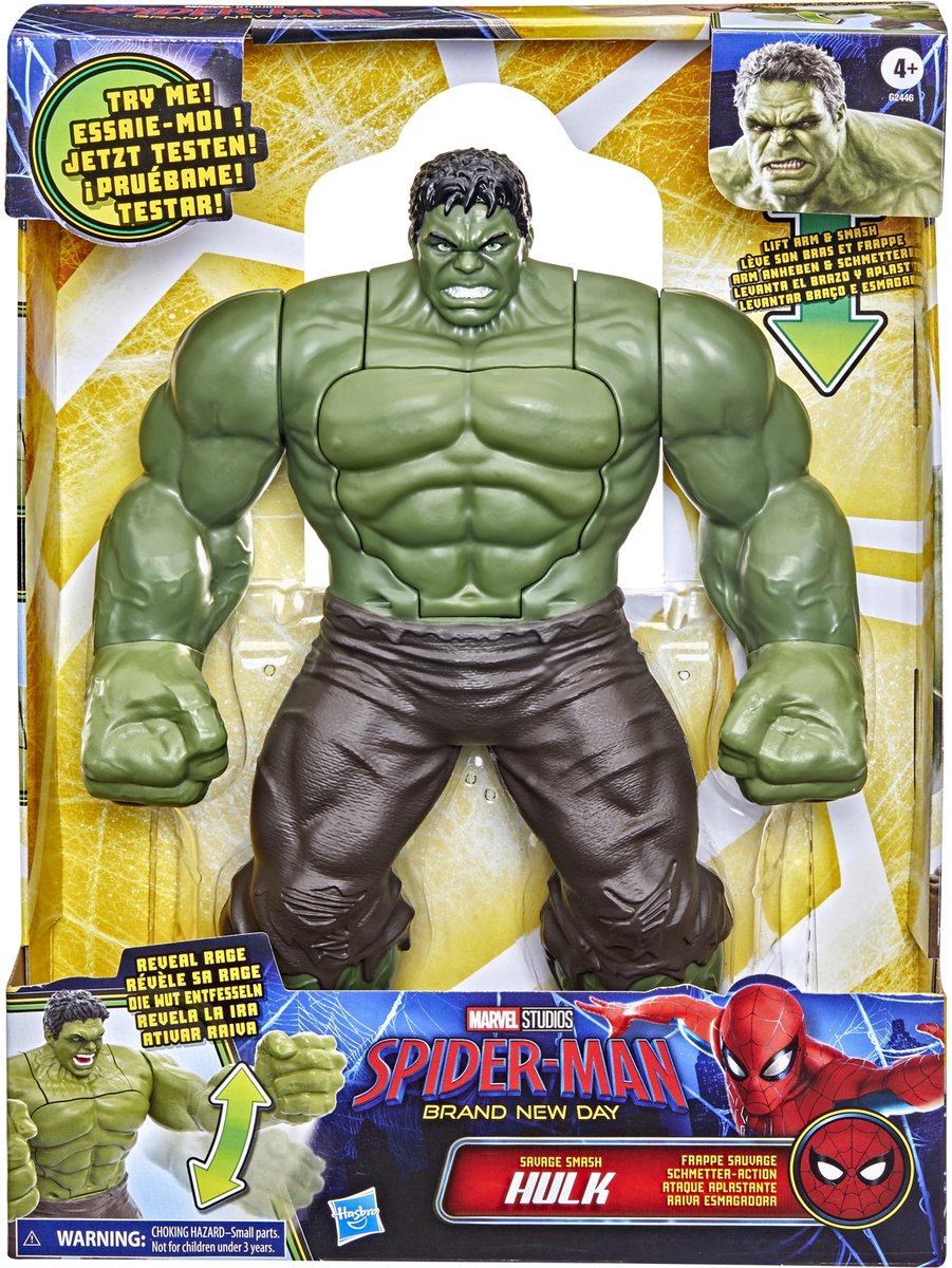 Hasbro spiderman brand new day actiefiguur hulk - 30cm