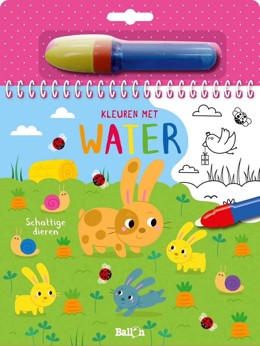 Ballon kleuren met water - schattige dieren