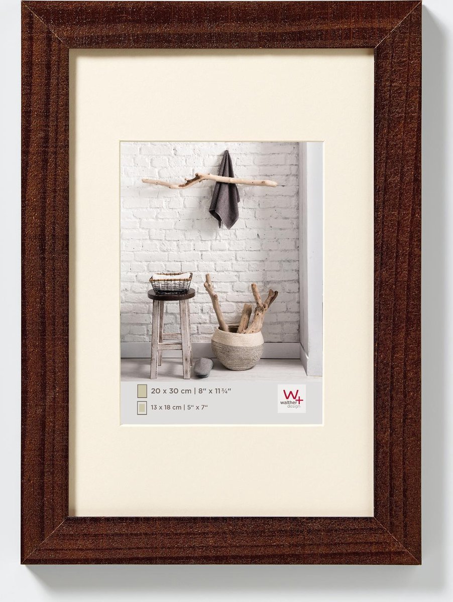 Walther home - houten lijst - fotoformaat 60x80 cm - walnoot