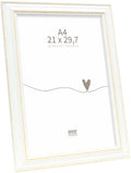 Deknudt frames fotolijst s221h1 - wit met naturel accent - 21x29,7cm