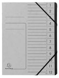Exacompta 541211e, project folder, a4, karton, grijs, 355 g m², elastische band