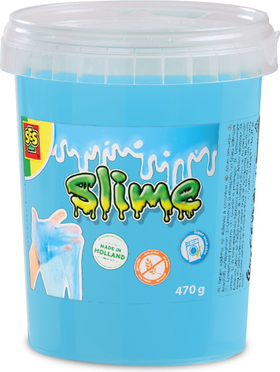 Ses slime - blauw glitter 470g